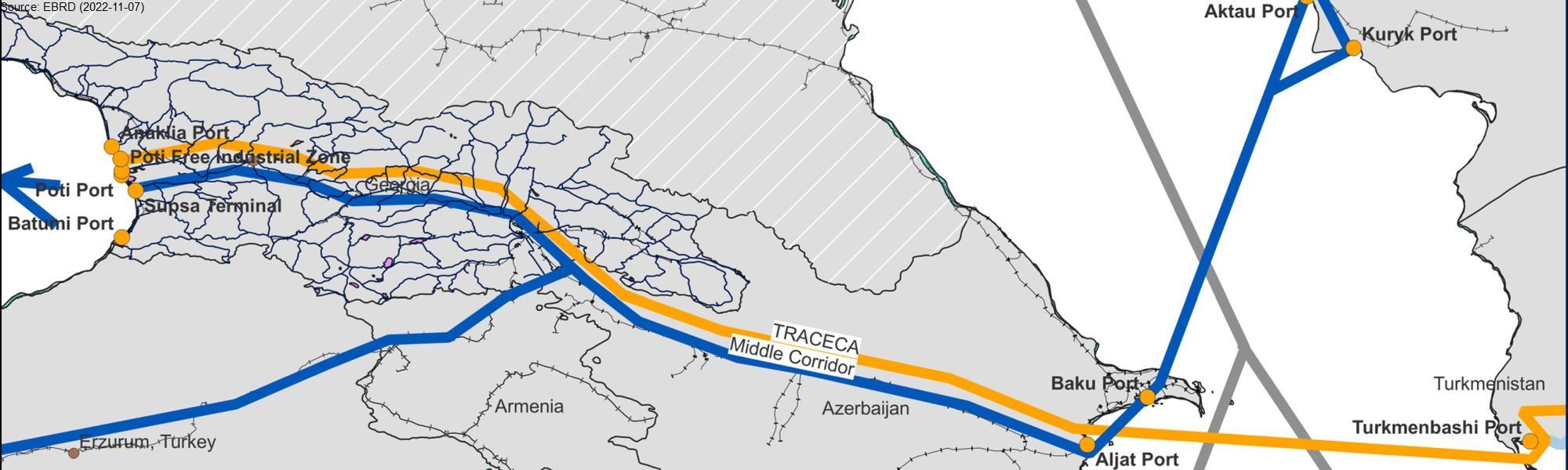 Pre-Feasibility Study for a New Cargo Hub along the International Middle Corridor